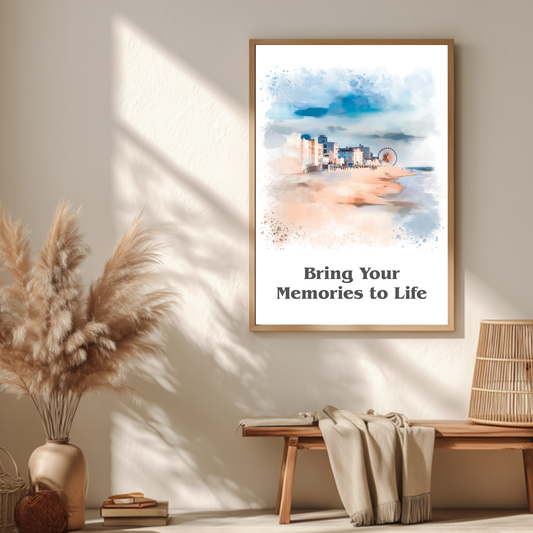 Custom Signature Travel Art