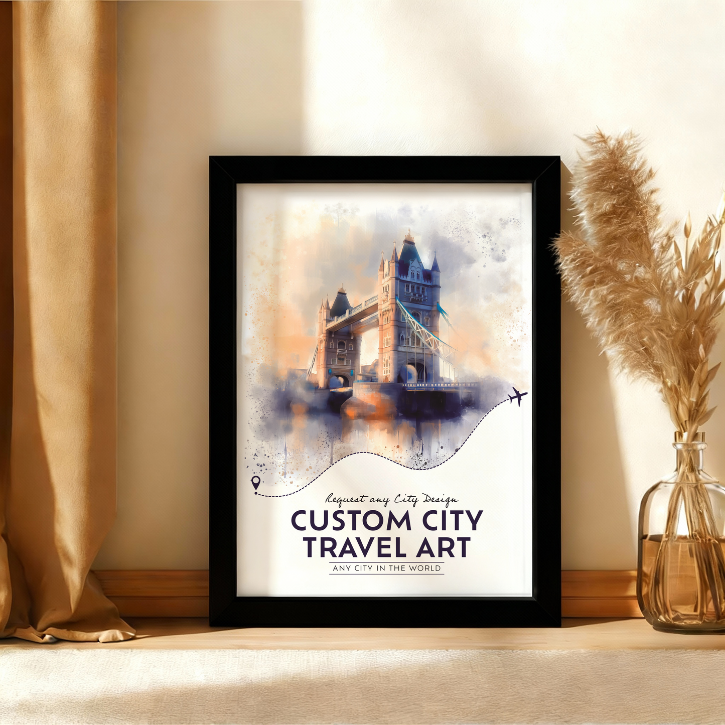 Custom Location Travel Art